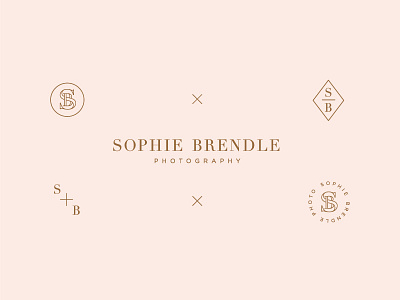 Branding For A Friend badge brand branding didot identity logo minimal modern monogram photography simple typography