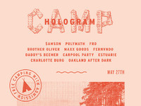 Camp hologram poster final.dribbble red