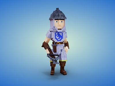 Crossbowman sandbox voxedit voxel voxelart