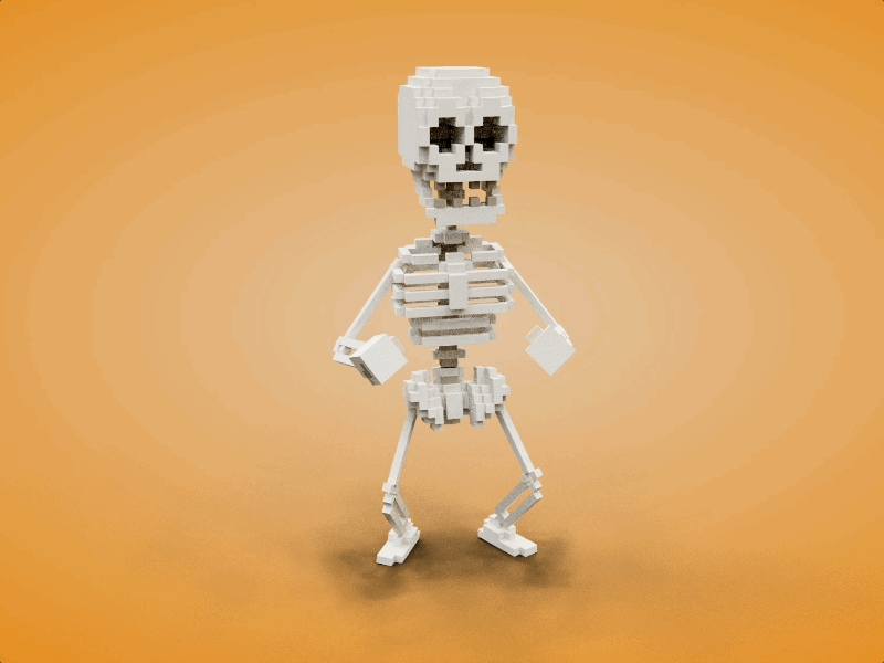 Skeleton sandbox voxedit voxel voxelart