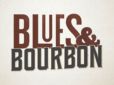 Blues & Bourbon Identity branding identity logo typography