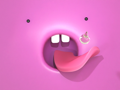 Letter Q 36daysoftype character cute letterq pink render vectary