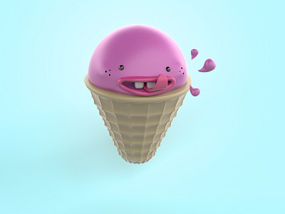 Love yourself 3d adobe project felix character character design cute design food free happy ice cream render vectary