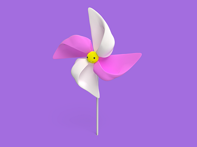 Letter I 36 days of type 3d character character design cute purple render typography vectary