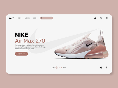 Nike - Shop Concept concept dailyui design fashion main page nike redesign shoes shop site concept sneakers trainers ui web design