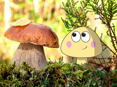 Happy mushrooms! graphic design illustration