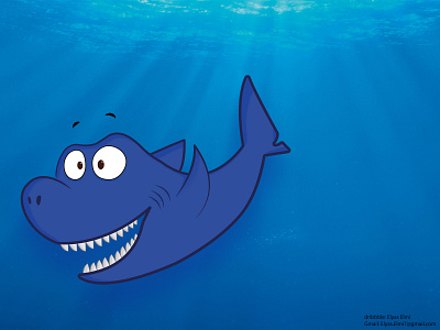 Happy Shark ! character design creativity design graphic design illustration vector