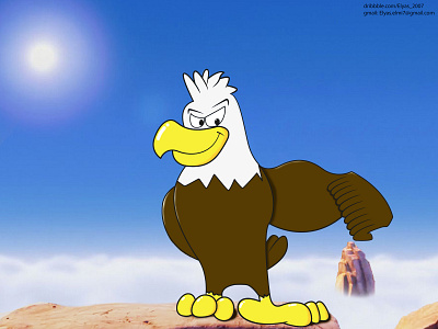 Cool Eagle ! animal animal design bird character character design design eagle eagle design illustration vector