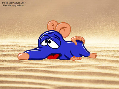 desert mouse! character design design illustration vector