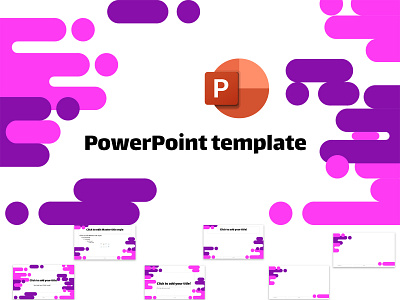 my first PowerPoint template design graphic design ui vector