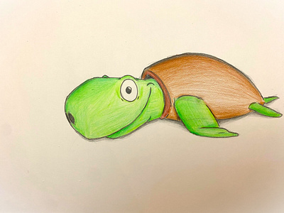 teri! character character design color cute design draw graphic design illustration pencil pencil color sea turtle sketch teri turtle