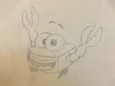 crab! animal beach character character challengs character design character illustration crab cute design draw graphic design illustration red skech