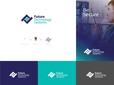 Future Tech. Logo branding graphic logo logo design logos security security logo technology