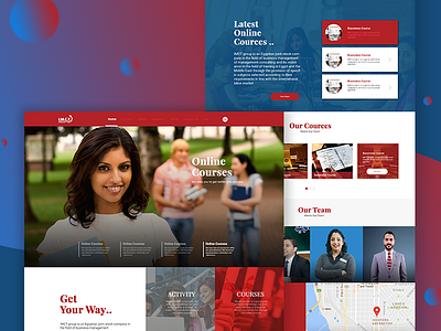 Imct website graphic illustration landing material page ui ux we website