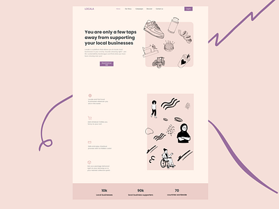 Locala - A local business locator and webstore. app design figma illustration productdesign ui user experience user interaction ux webdesign