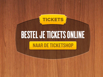 Tickets button gladiolen tickets wood