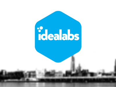 idealabs accelerator antwerp blue brandon grotesque hexagon idealabs logo start up