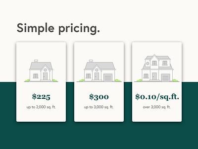 Simple Pricing Table pricing pricing table real estate real estate app ui