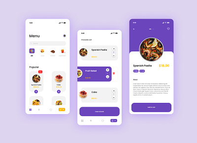 Food Delivery App app design ui