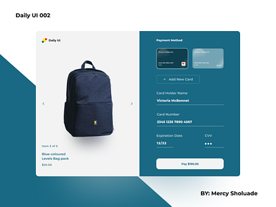 Daily UI 002 - Credit Card Checkout