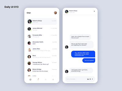 Daily UI 013 - Direct Messaging App dailyui design figma ui