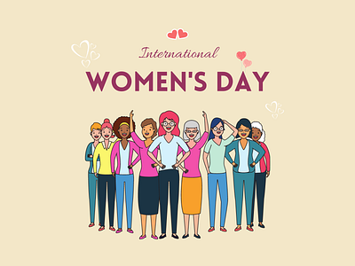 Graphic illustration For Womens Day 01 animation branding design graphic design illustration vector