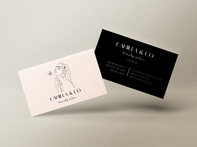 Beauty Logo & Business Card branding design graphic design illustration logo