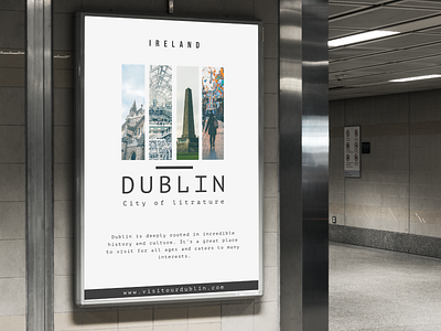 Visit Our Dublin Poster for Advertising branding design graphic design illustration logo vector