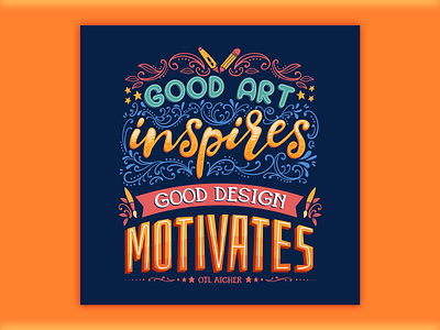 Inspiring Quotes Package Blue/Orange branding design graphic design illustration quote quotes