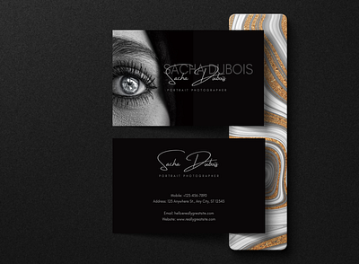 Business Card for Photographer Black/White Theme branding business card business card mockup design graphic design illustration logo