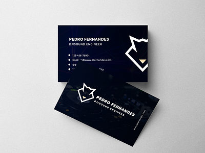 DJ/Sound Engineer Business Card branding business business card card design graphic design illustration logo