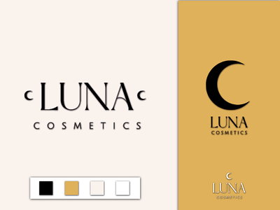 Luna Cosmetics Rebrand & Logo animation branding design graphic design illustration logo motion graphics ui ux vector