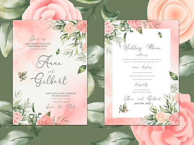 Wedding Invite Design animation branding design graphic design illustration logo motion graphics ui ux vector