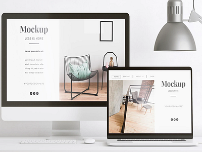Website Mockup design for Furniture Store animation branding design graphic design illustration logo motion graphics ui ux vector