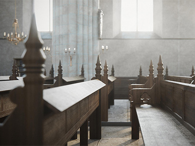 Church of the Barefoot Brothers #4 3d visualization architecture visualization archviz church church of the barefoot brothers interior octane rendering