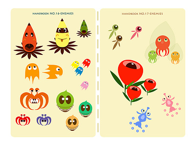 Enemies handbook character design game character