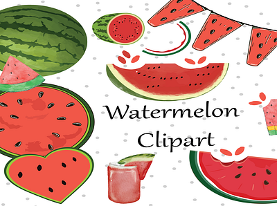 Watercolor Watermelon clipart vector watercolorclipart watercolorwatermelon watermelon watermelonclipart watermelonseed