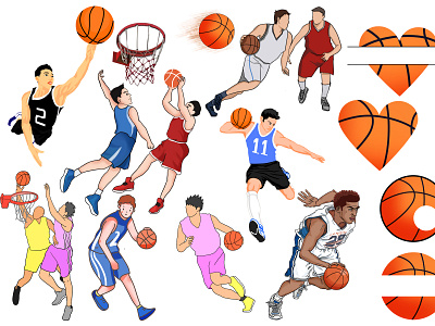 Basketball Players clipart basketball basketballclipart basketballheart basketballlife basketballplayer basketballqoute basketballteam
