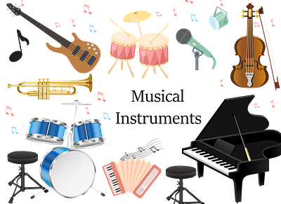 1 accordion acoustic balalaika clarinet concert gramophone graphic design icons logo melody retro rock trumpet xylophone