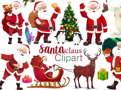 Santa Claus clipart christmas card christmas clipart christmas pattern christmas tree helper holy family santa claus christmas santa claus clipart santa clipart