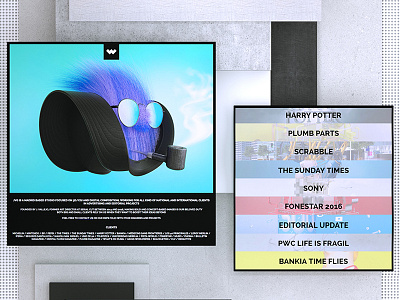 JVG - New Site 3d cgi color portfolio render site ui ux web website