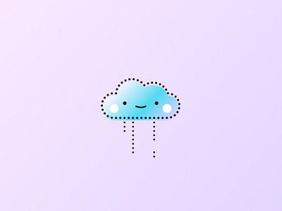 Rain Dots character design dot illustration dot style flat illustration gradient icon icon set rain icon simple lines vector weather icon