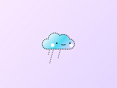 Rain Dots, Go! character design dot illustration dot style flat illustration gradient icon icon set rain icon simple lines vector weather icon