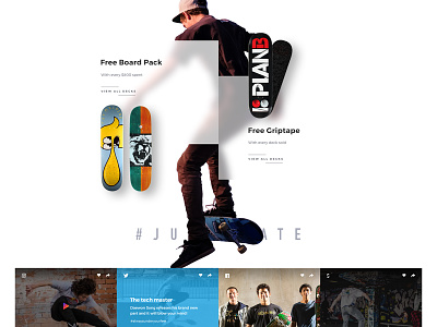 Skate Warehouse website concept