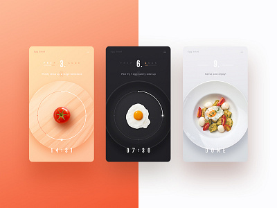 20 Minute Meals app design clean design clean ui cooking app food app mobile app mobile website simple design simple ui ui ui design web design