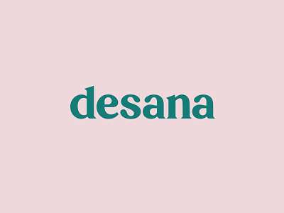 Desana logo 70s bold color brand brand identity branding bright color custom type design system logo type negative space serif simple logo visual identity