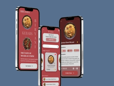 Biryanida Restaurant App UI