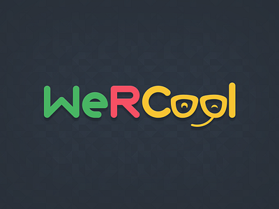 WeRCool color concept cool green logo red social social media website yellow