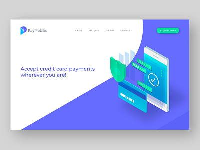 PayMobilio logo uiux webdesign