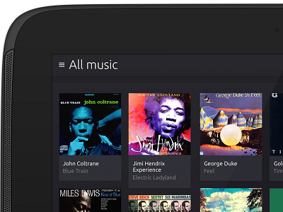 Ubuntu Music App - Tablet